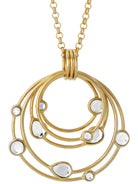 Mirror Gems Multi Hoop Pendant, ISHARYA - elilhaam.com