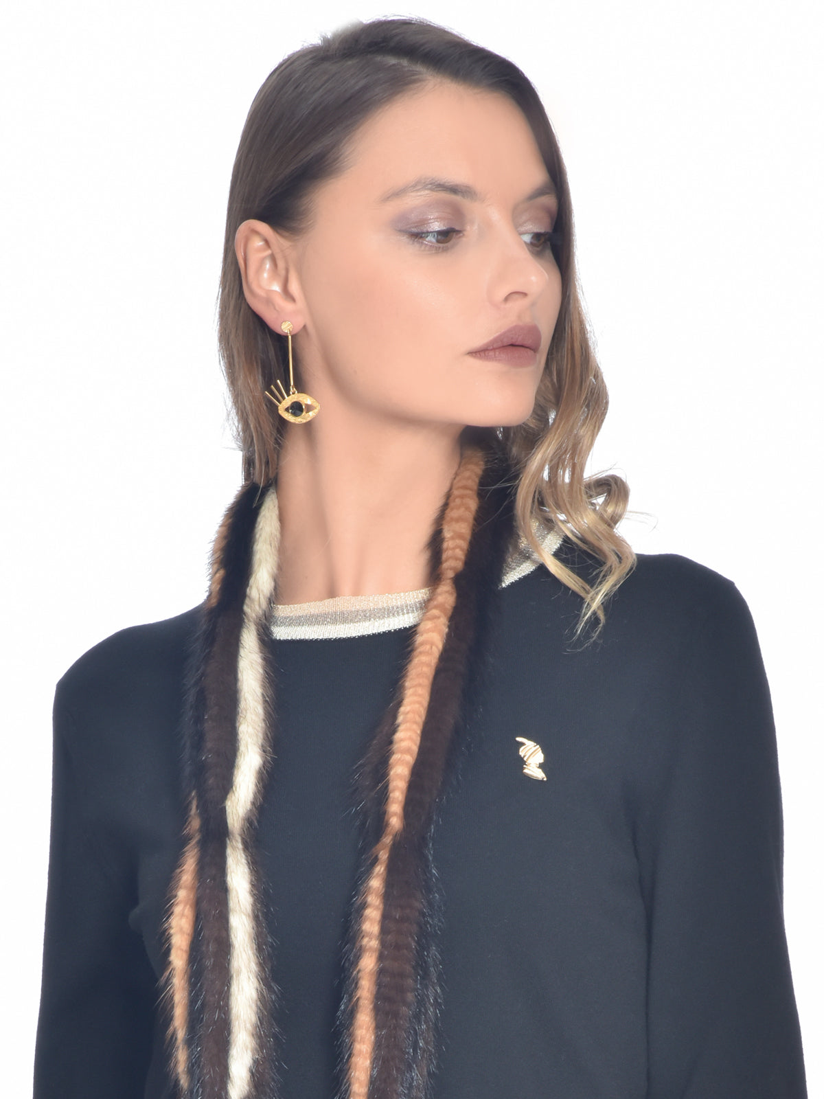 Eye jet Earrings, 10 DECOART - elilhaam.com