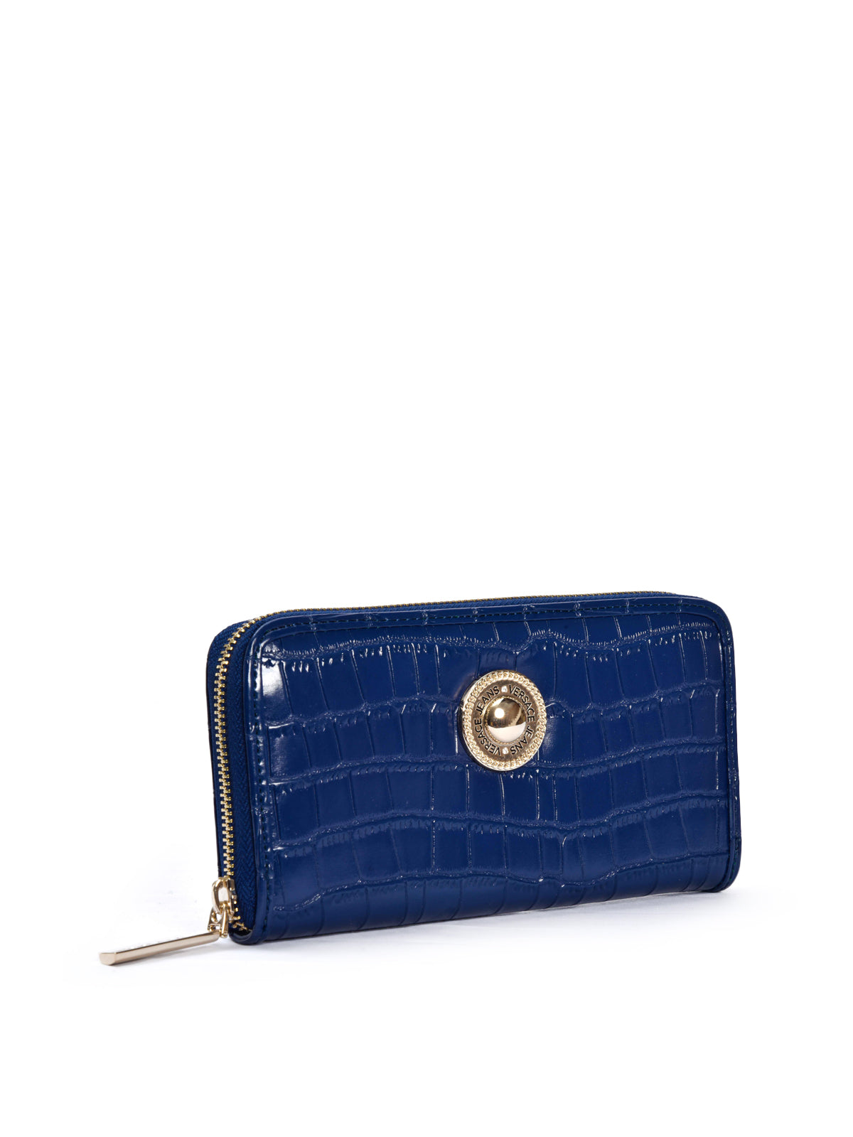 Blue Mock Croc Wallet, VERSACE JEANS - elilhaam.com