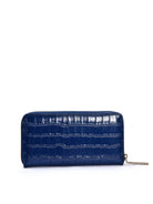 Blue Mock Croc Wallet, VERSACE JEANS - elilhaam.com