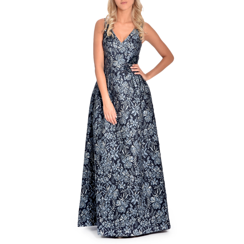 Metallic Brocade Gown, THEIA - elilhaam.com