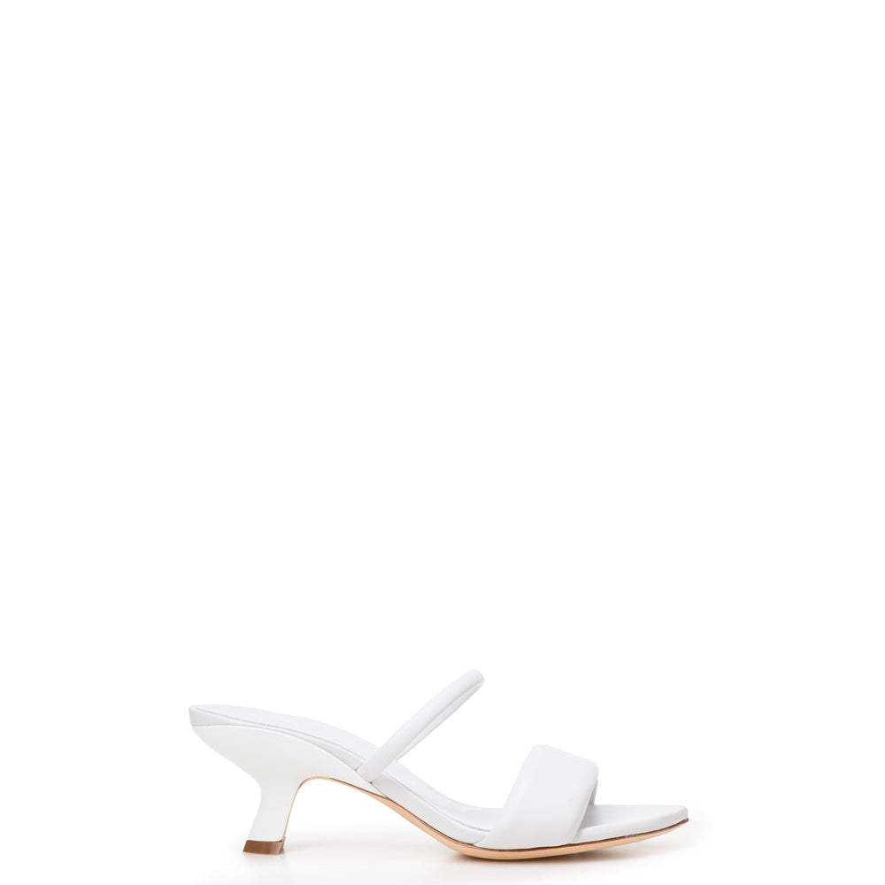 White Open-toe 70mm Leather Sandals